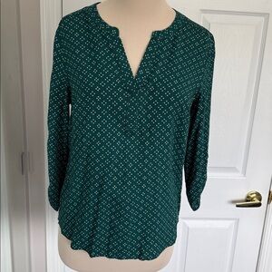 Daniel Rainn Koda Split Neck Top S